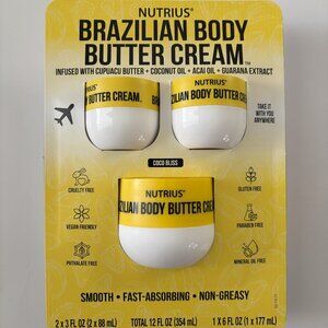 Brazilian Butter Body Cream - 1x6oz and 2x3oz pack